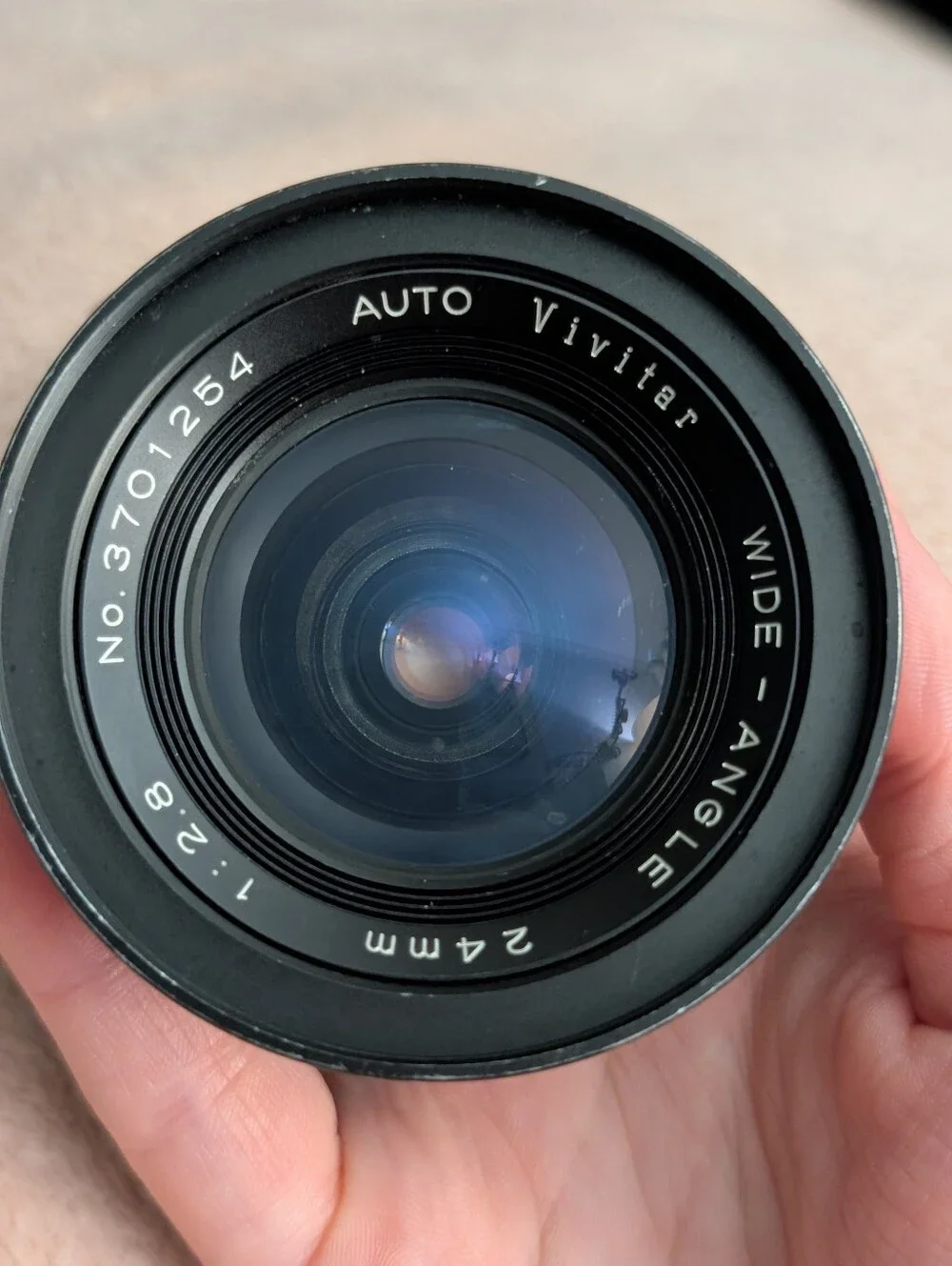 Vivitar 24mm f/2.8 manual focus wide-angle lens - scratch on lens‎ (See Photos)